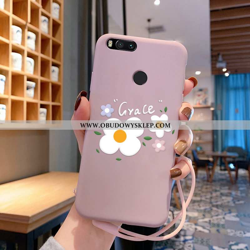 Etui Xiaomi Mi A1 Ochraniacz Mały Trendy, Futerał Xiaomi Mi A1 Osobowość Silikonowe Rozowa