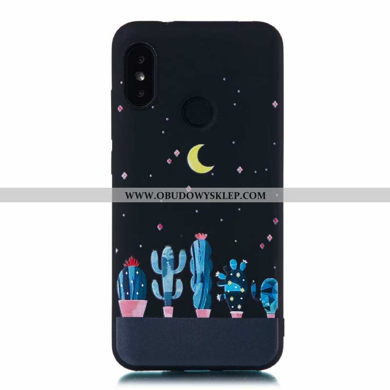 Etui Xiaomi Mi A2 Lite Kreskówka Czarny Etui, Futerał Xiaomi Mi A2 Lite Miękki All Inclusive Czarna
