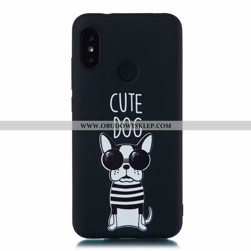 Etui Xiaomi Mi A2 Lite Kreskówka Czarny Etui, Futerał Xiaomi Mi A2 Lite Miękki All Inclusive Czarna