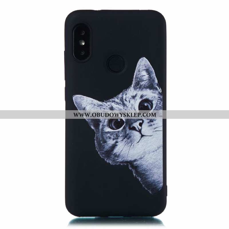 Etui Xiaomi Mi A2 Lite Kreskówka Czarny Etui, Futerał Xiaomi Mi A2 Lite Miękki All Inclusive Czarna