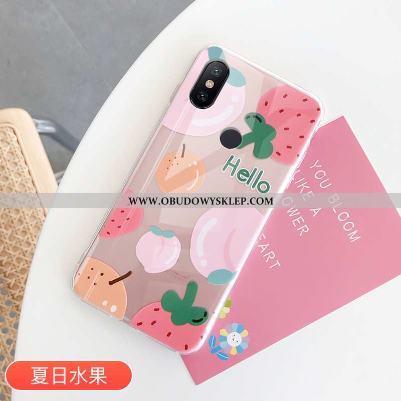 Etui Xiaomi Mi A2 Trendy Owoce Futerał, Futerał Xiaomi Mi A2 Silikonowe Czerwona