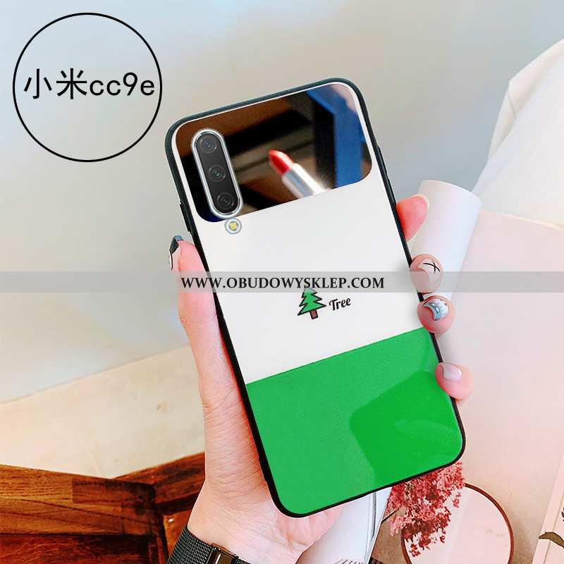 Etui Xiaomi Mi A3 Szkło Lustro Proste, Futerał Xiaomi Mi A3 Osobowość Zielony Zielone