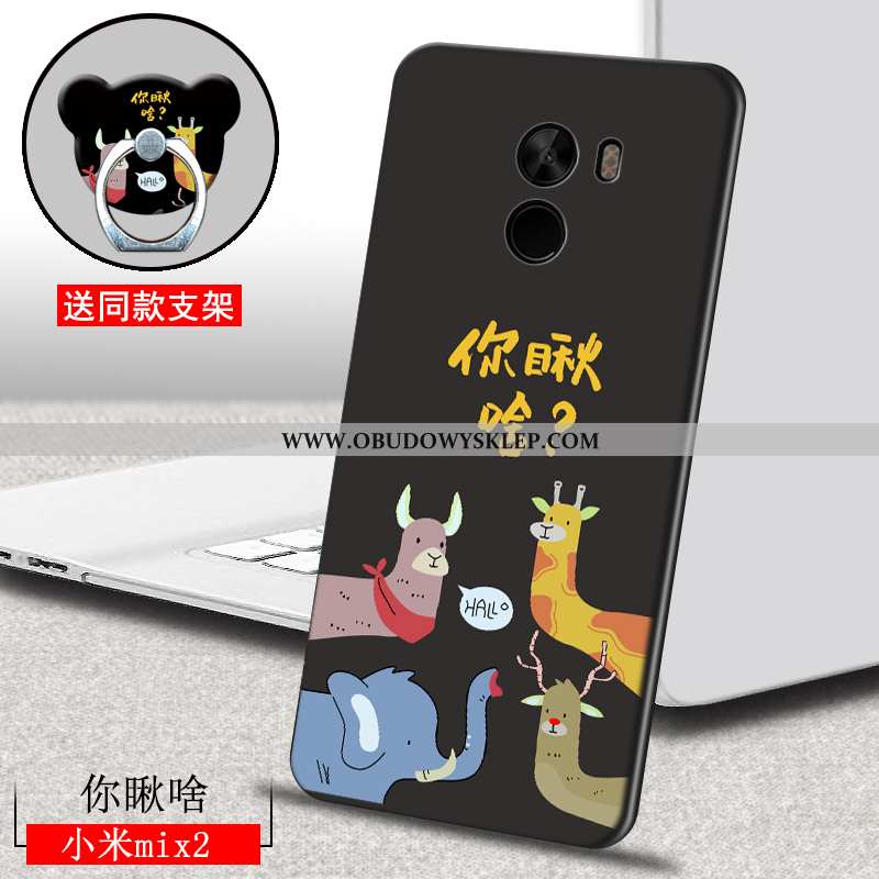 Etui Xiaomi Mi Mix 2 Trendy Nubuku Niebieski, Futerał Xiaomi Mi Mix 2 Super Miękki Niebieska