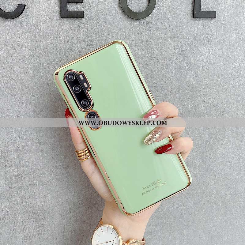 Etui Xiaomi Mi Note 10 Trendy Młodzież Anti-fall, Futerał Xiaomi Mi Note 10 Miękki Wzór Zielone