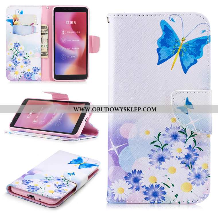 Etui Xiaomi Redmi 6 Skórzane Czerwony Futerał, Futerał Xiaomi Redmi 6 Kreskówka Telefon Komórkowy Ni