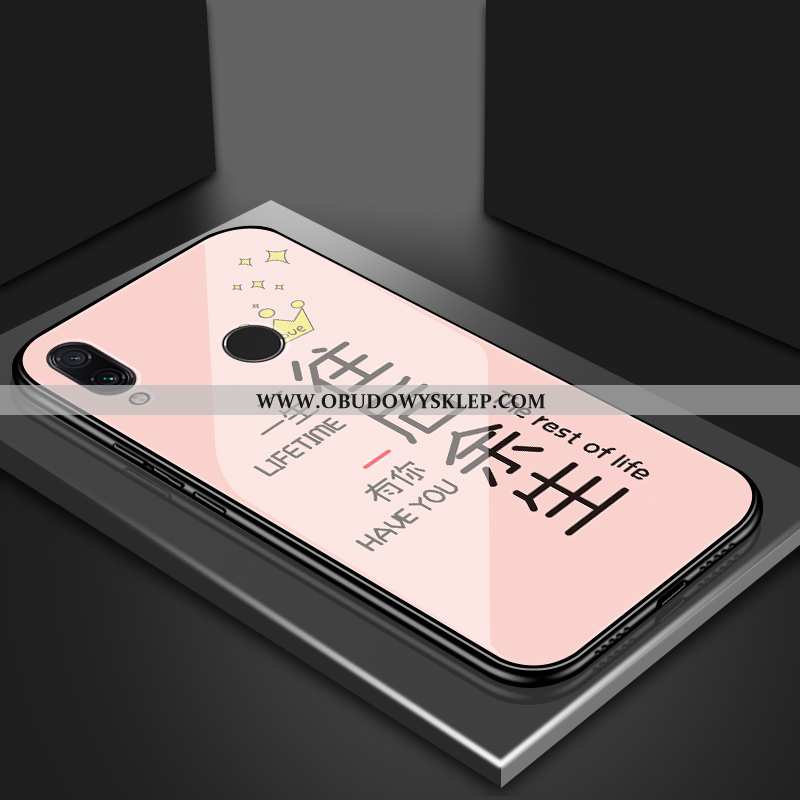 Etui Xiaomi Redmi 7 Ochraniacz Trendy Anti-fall, Futerał Xiaomi Redmi 7 Szkło Silikonowe Czarna