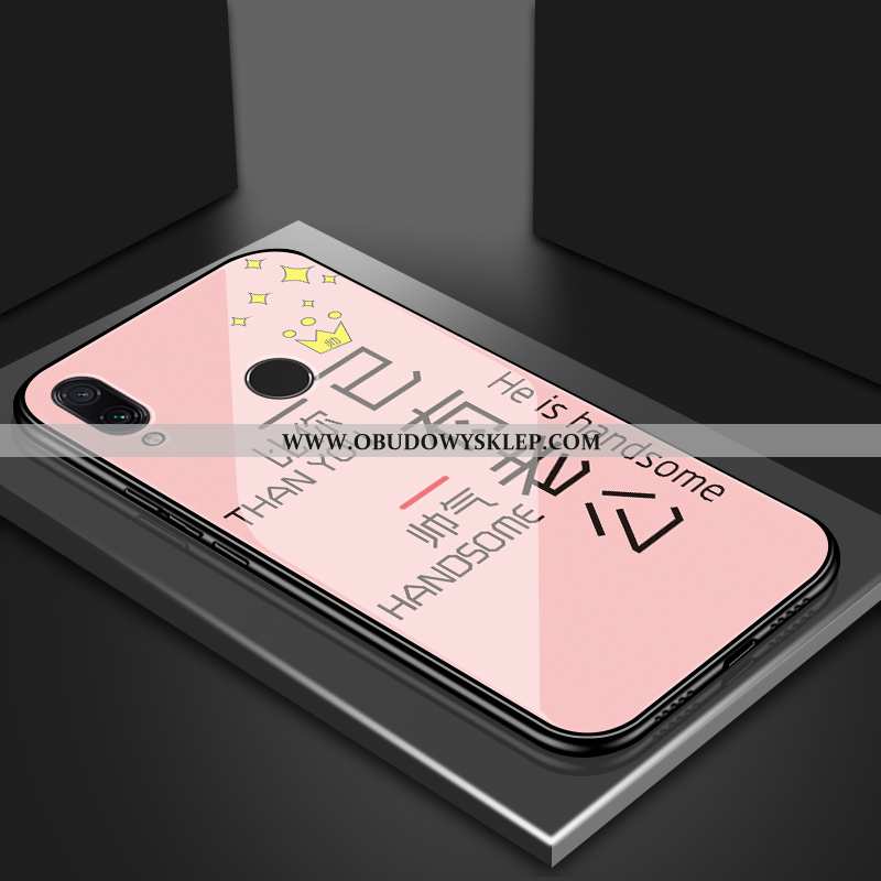 Etui Xiaomi Redmi 7 Ochraniacz Trendy Anti-fall, Futerał Xiaomi Redmi 7 Szkło Silikonowe Czarna