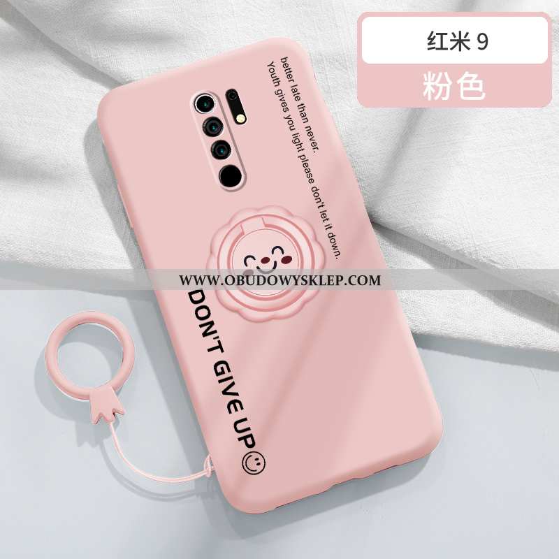 Etui Xiaomi Redmi 9 Miękki Anti-fall Kreatywne, Futerał Xiaomi Redmi 9 Silikonowe Trendy Czerwona