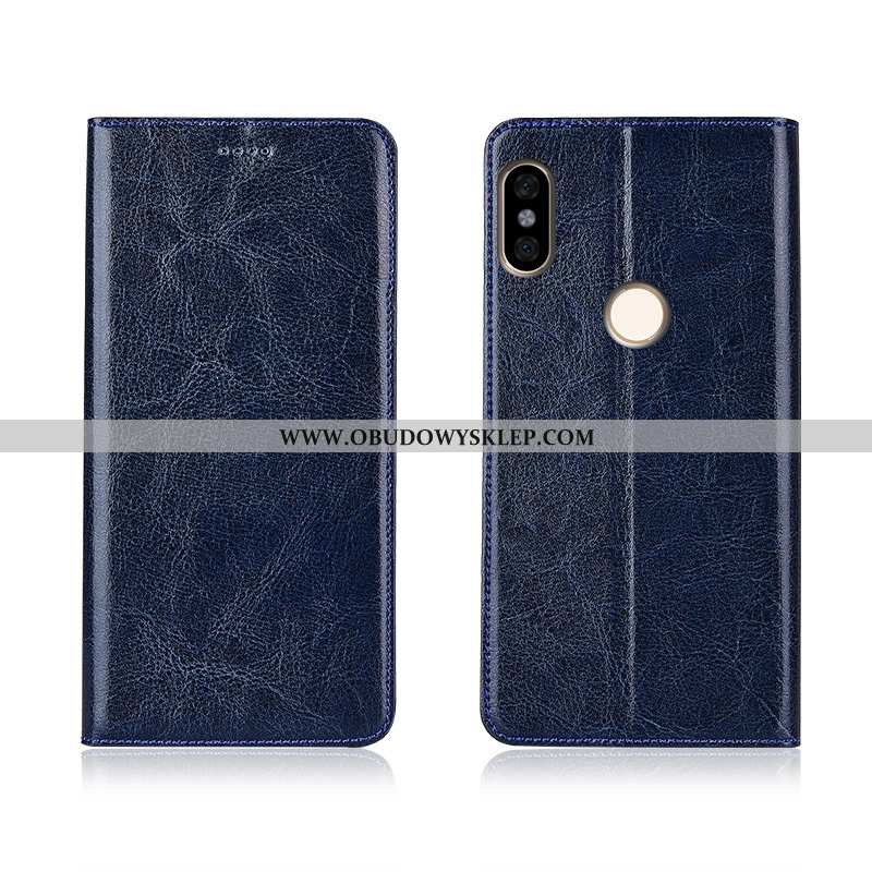 Etui Xiaomi Redmi Note 6 Pro Wzór Mały Prawdziwa Skóra, Futerał Xiaomi Redmi Note 6 Pro Miękki Klapa