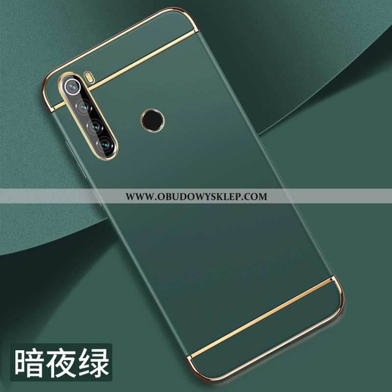 Etui Xiaomi Redmi Note 8t Cienkie Zielony Czerwony, Futerał Xiaomi Redmi Note 8t Ochraniacz Nubuku Z