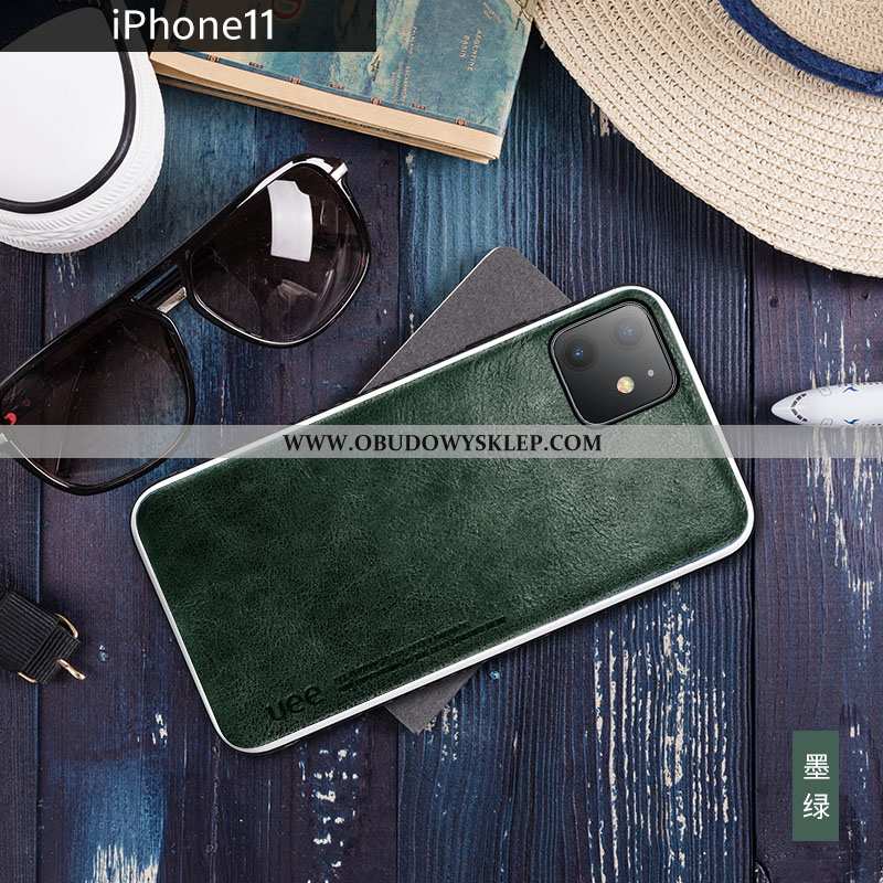 Etui iPhone 11 Miękki Trendy Żółty, Futerał iPhone 11 Prawdziwa Skóra All Inclusive Żółta