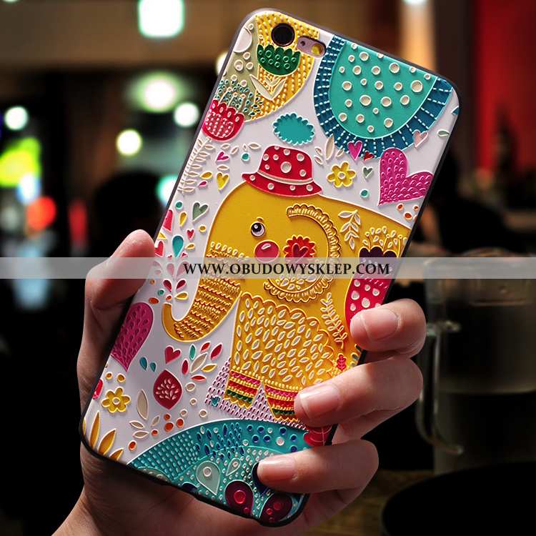Etui iPhone 6/6s Plus Nubuku Nowy Miękki, Futerał iPhone 6/6s Plus Wiszące Ozdoby Kreskówka Rozowa