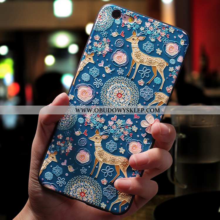 Etui iPhone 6/6s Plus Nubuku Nowy Miękki, Futerał iPhone 6/6s Plus Wiszące Ozdoby Kreskówka Rozowa