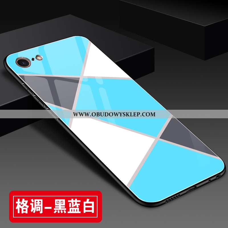 Etui iPhone 8 Ochraniacz Anti-fall Miękki, Futerał iPhone 8 Szkło Telefon Komórkowy Czerwona