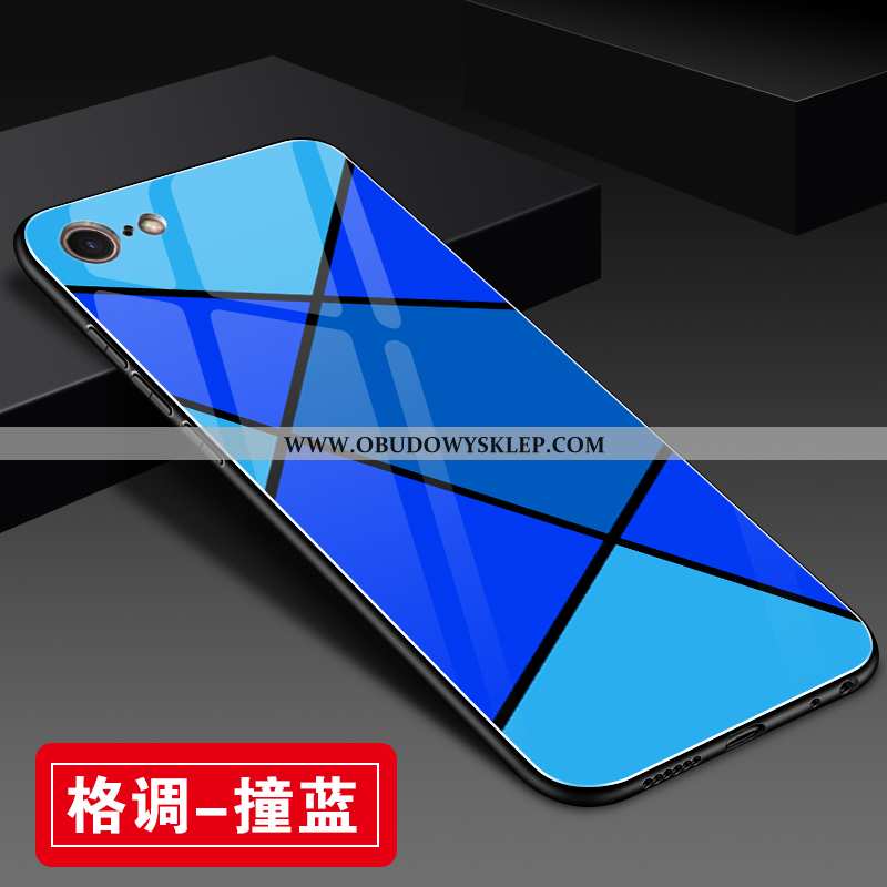 Etui iPhone 8 Ochraniacz Anti-fall Miękki, Futerał iPhone 8 Szkło Telefon Komórkowy Czerwona