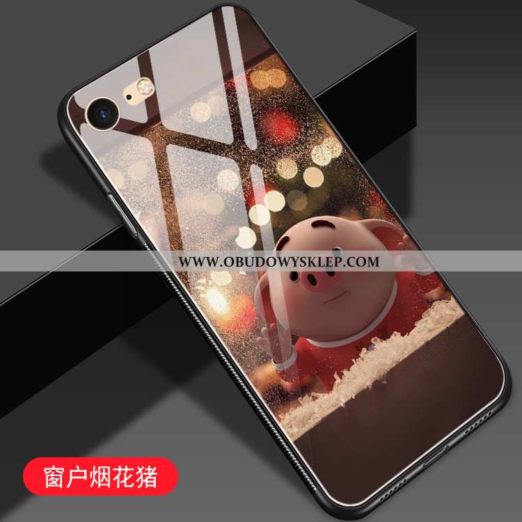 Etui iPhone 8 Ochraniacz Mały Zakochani, Futerał iPhone 8 Szkło Czerwony Netto Rozowa