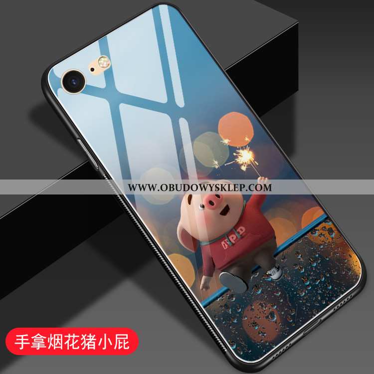 Etui iPhone 8 Ochraniacz Mały Zakochani, Futerał iPhone 8 Szkło Czerwony Netto Rozowa