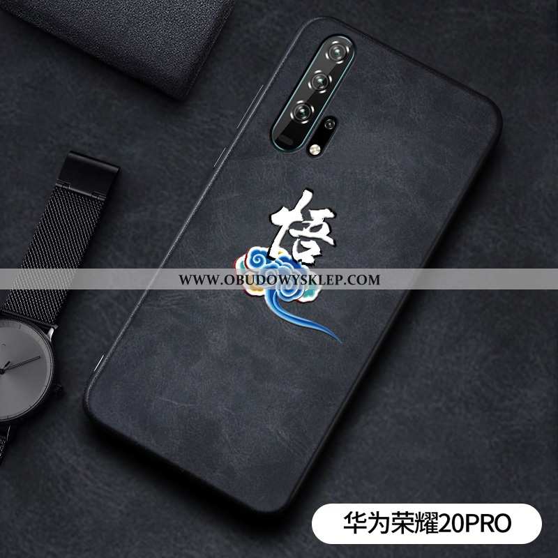 Futerał Honor 20 Pro Wzór Ochraniacz Młodzież, Pokrowce Honor 20 Pro Trendy Telefon Komórkowy Czarna