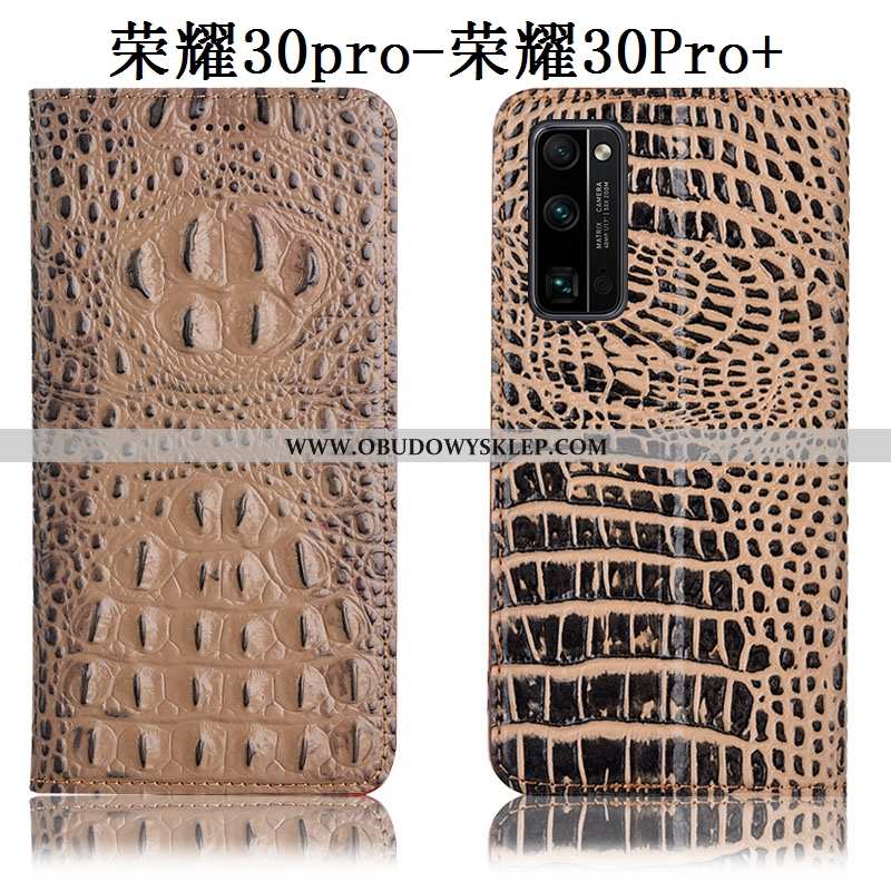 Futerał Honor 30 Pro Ochraniacz Etui All Inclusive, Pokrowce Honor 30 Pro Prawdziwa Skóra Khaki
