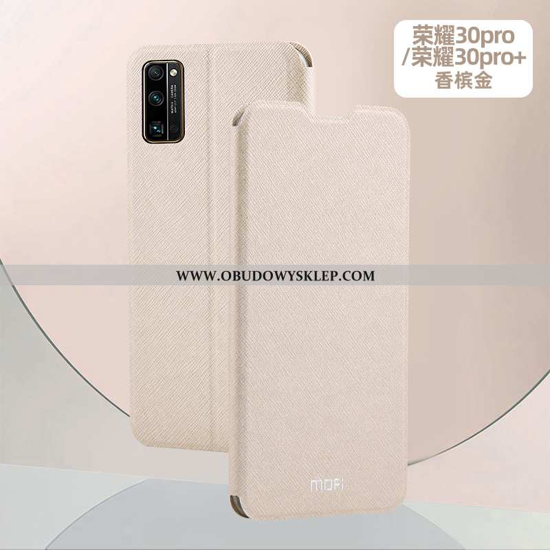 Futerał Honor 30 Pro Skórzane Etui Telefon Komórkowy Klapa, Pokrowce Honor 30 Pro Silikonowe Rozowa