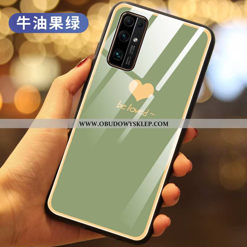 Futerał Honor 30 Silikonowe Anti-fall Etui, Pokrowce Honor 30 Szkło Miłość Zielone