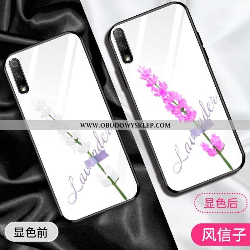 Futerał Honor 9x Moda Biały Czerwony Netto, Pokrowce Honor 9x Osobowość Szkło Biała