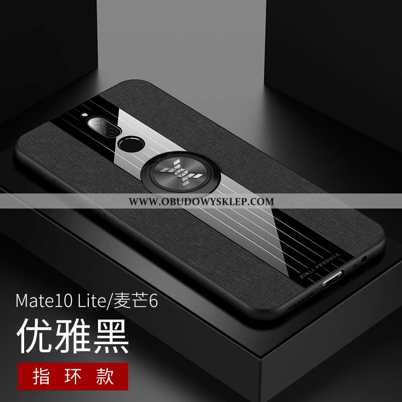 Futerał Huawei Mate 10 Lite Nubuku Niebieski Futerał, Pokrowce Huawei Mate 10 Lite Wzór Silikonowe N