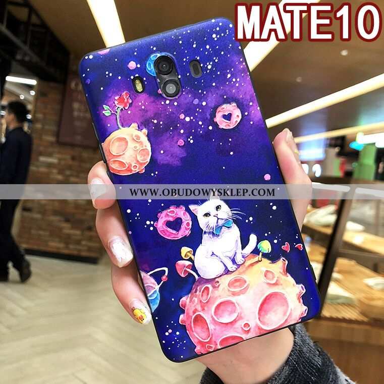 Futerał Huawei Mate 10 Wiszące Ozdoby Nowy Anti-fall, Pokrowce Huawei Mate 10 Relief Etui Fioletowy