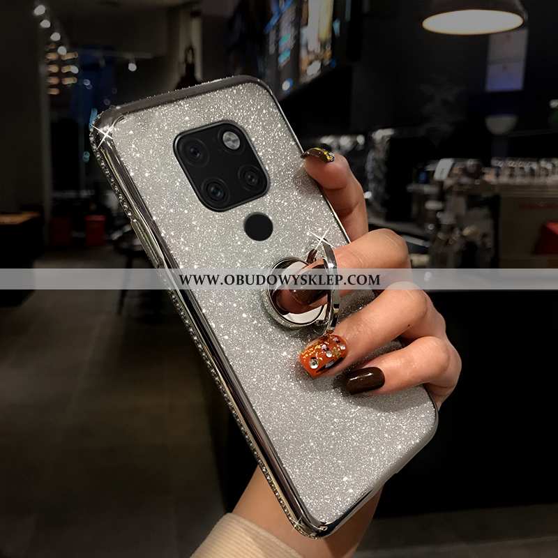Futerał Huawei Mate 20 Luksusowy Czerwony Netto Anti-fall, Pokrowce Huawei Mate 20 Silikonowe Wsporn