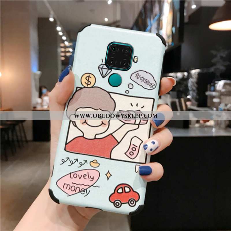 Futerał Huawei Mate 30 Lite Silikonowe Biały Anti-fall, Pokrowce Huawei Mate 30 Lite Ochraniacz Tren
