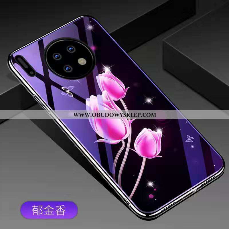 Futerał Huawei Mate 30 Pro Szkło Telefon Komórkowy Purpurowy, Pokrowce Huawei Mate 30 Pro Moda Poszy