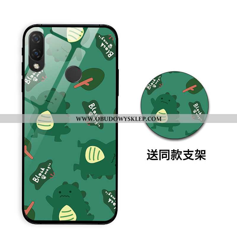 Futerał Huawei P Smart+ Kreatywne Silikonowe Etui, Pokrowce Huawei P Smart+ Kreskówka Smok Zielone