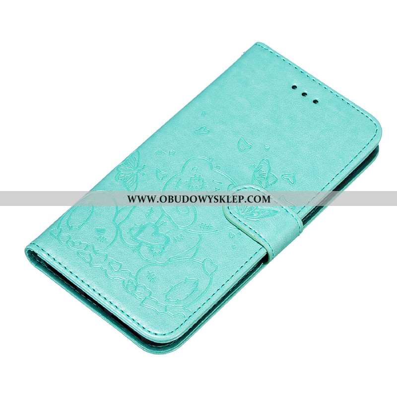 Futerał Huawei P Smart Miękki Kreskówka Futerał, Pokrowce Huawei P Smart Skórzane Etui Różowe Rozowa