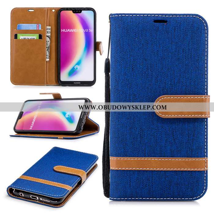 Futerał Huawei P20 Lite Ochraniacz Czerwony Etui, Pokrowce Huawei P20 Lite Skórzane Etui Anti-fall C
