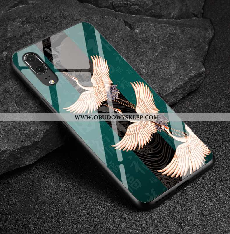 Futerał Huawei P20 Szkło Ochraniacz Etui, Pokrowce Huawei P20 Moda Czerwony Czerwona