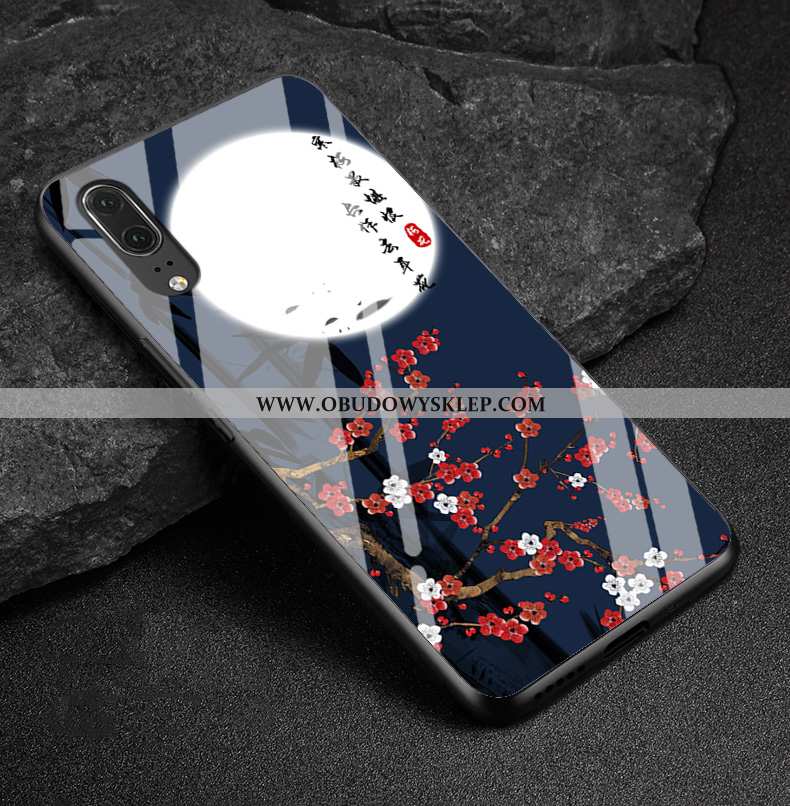 Futerał Huawei P20 Szkło Ochraniacz Etui, Pokrowce Huawei P20 Moda Czerwony Czerwona