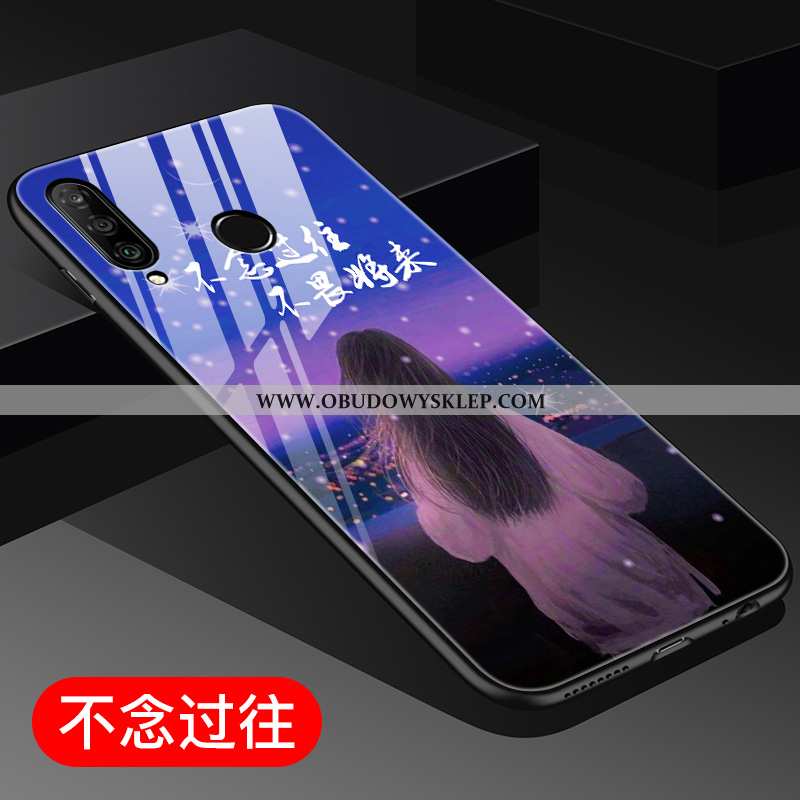 Futerał Huawei P30 Lite Osobowość Trudno Szkło, Pokrowce Huawei P30 Lite Piękny Wiatr Czerwona
