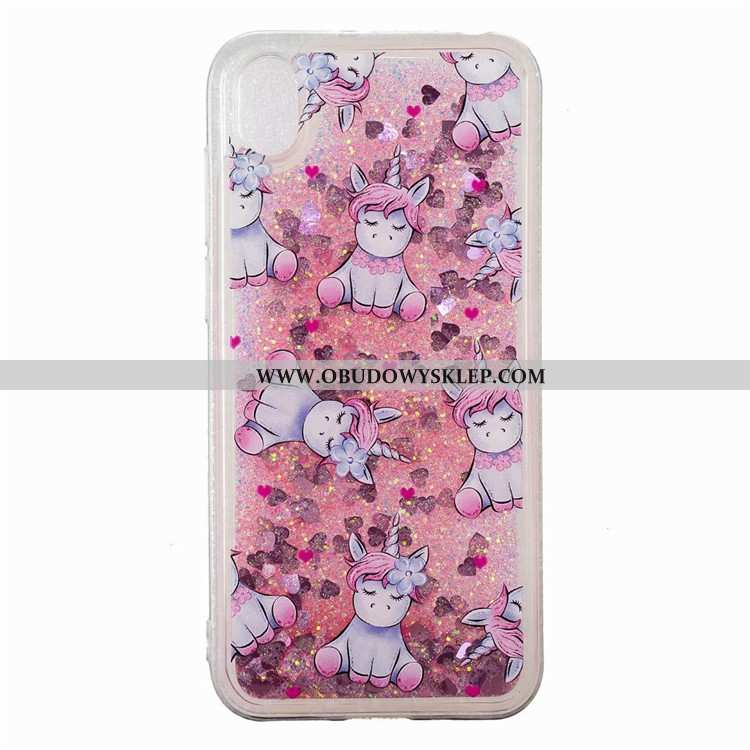 Futerał Huawei Y5 2020 Moda Kreatywne Quicksand, Pokrowce Huawei Y5 2020 Wiszące Ozdoby Trendy Rozow