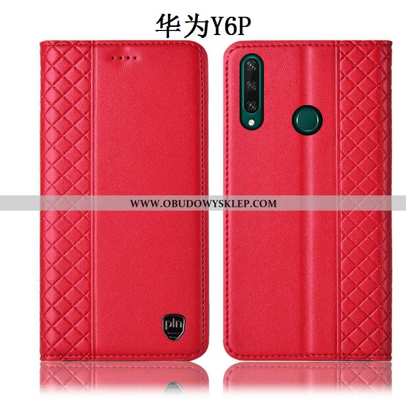 Futerał Huawei Y6p Prawdziwa Skóra Anti-fall Futerał, Pokrowce Huawei Y6p Ochraniacz Telefon Komórko
