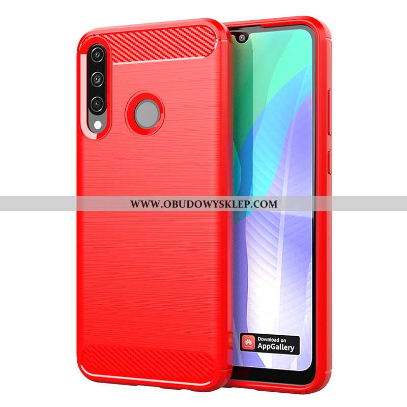 Futerał Huawei Y6p Wzór Proste Anti-fall, Pokrowce Huawei Y6p Miękki Niebieski Niebieska