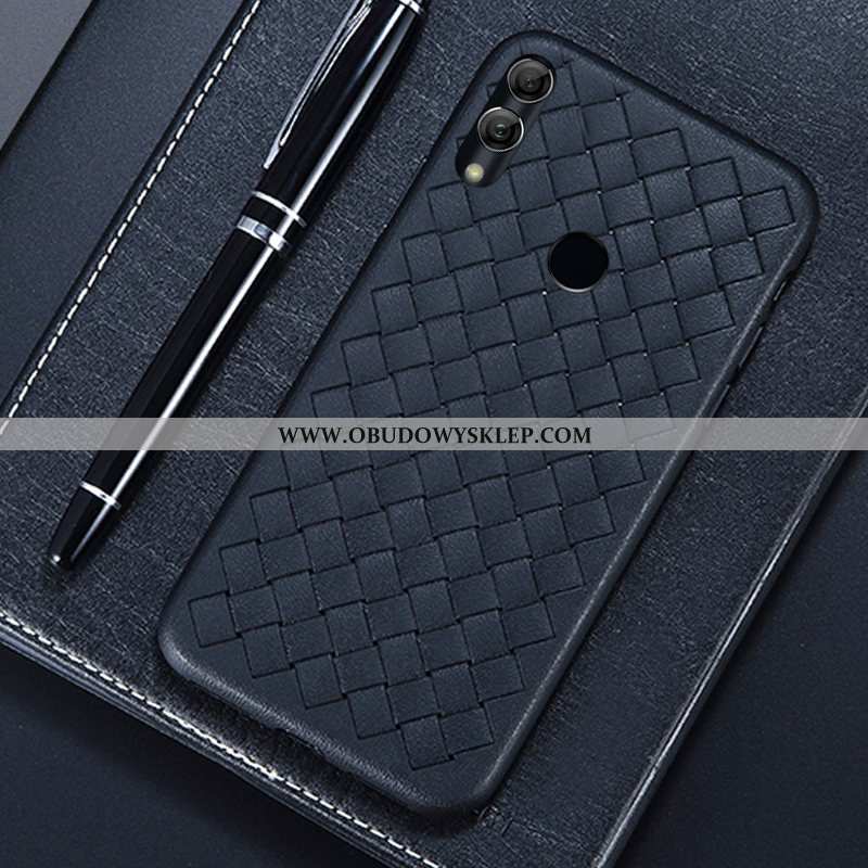 Futerał Huawei Y7 2020 Moda Przeplatane 2020, Pokrowce Huawei Y7 2020 Skóra Wzór Czerwona