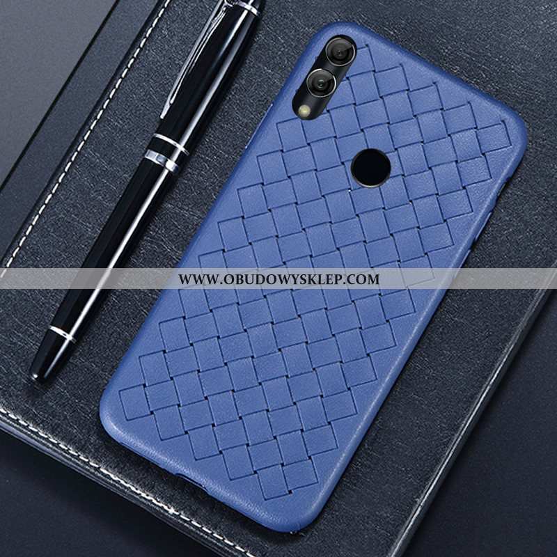 Futerał Huawei Y7 2020 Moda Przeplatane 2020, Pokrowce Huawei Y7 2020 Skóra Wzór Czerwona