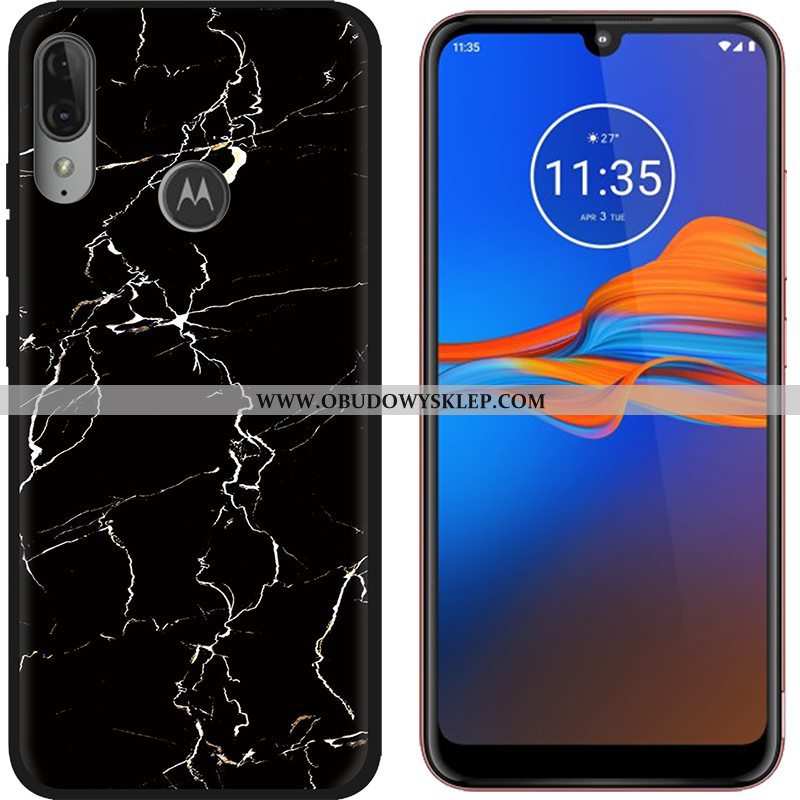 Futerał Moto E6 Plus Trendy Kolor Kreskówka, Pokrowce Moto E6 Plus Nubuku Kreatywne Fioletowy