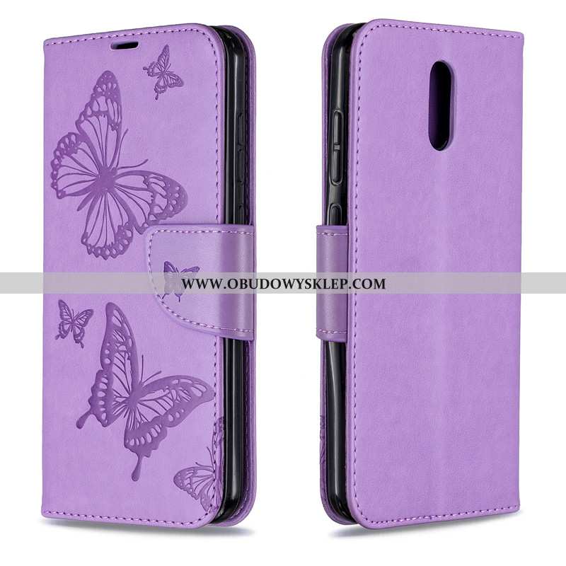 Futerał Nokia 2.3 Wiszące Ozdoby Ochraniacz, Pokrowce Nokia 2.3 Relief Motyl Różowy