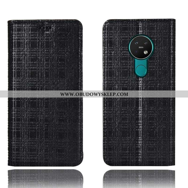 Futerał Nokia 7.2 Skórzane Etui Obudowa All Inclusive, Pokrowce Nokia 7.2 Ochraniacz Aksamit Szara