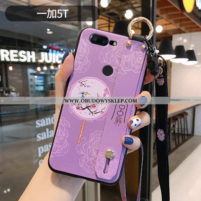 Futerał Oneplus 5t Moda Wiatr Wspornik, Pokrowce Oneplus 5t Nubuku Relief Niebieska