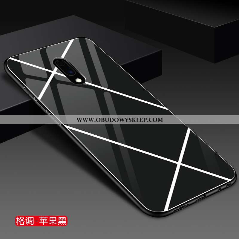 Futerał Oneplus 7 Moda Szkło Biały, Pokrowce Oneplus 7 Osobowość Czerwony Netto Biała