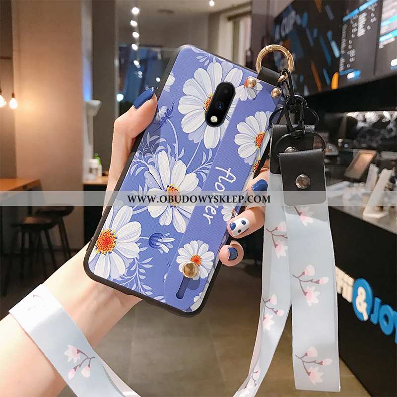 Futerał Oneplus 7 Wisząca Szyja Czerwony Netto, Pokrowce Oneplus 7 Ochraniacz Tylna Pokrywa Niebiesk