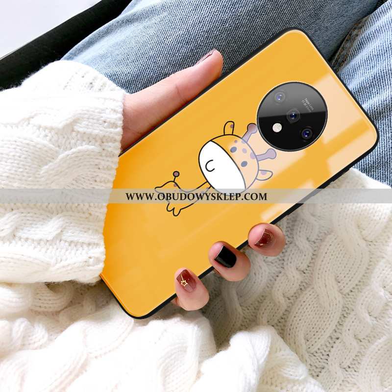 Futerał Oneplus 7t Kreatywne Lustro Ochraniacz, Pokrowce Oneplus 7t Kreskówka Żółta