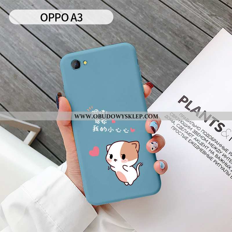 Futerał Oppo A3 Miękki Czerwony Netto Anti-fall, Pokrowce Oppo A3 Silikonowe Osobowość Rozowa